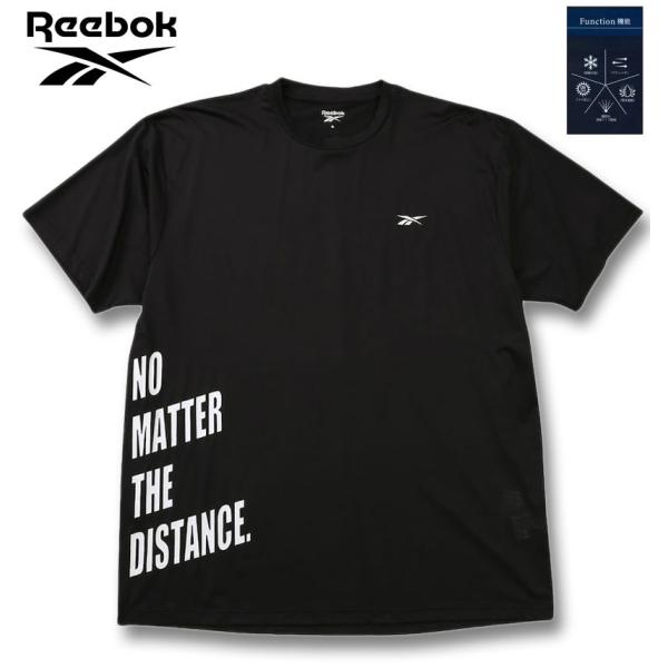 大きいサイズ メンズ Reebok 穴開きメッシュ 半袖 Tシャツ 3L 4L 5L 6L 8L