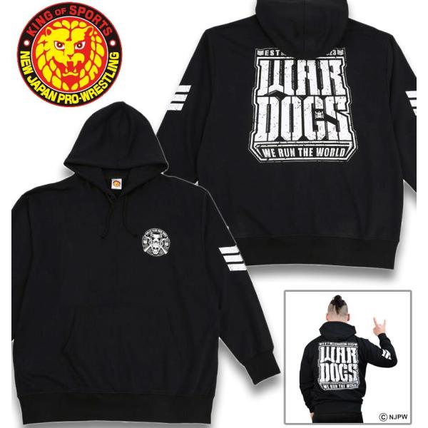 大きいサイズ メンズ 新日本プロレス BULLET CLUB WAR DOGS「WE RUN THE WORLD」 プルパーカー 3L 4L 5L 6L 8L
