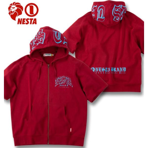 NESTA BRAND（ネスタブランド） 大きいサイズ メンズ 半袖 フルジップ