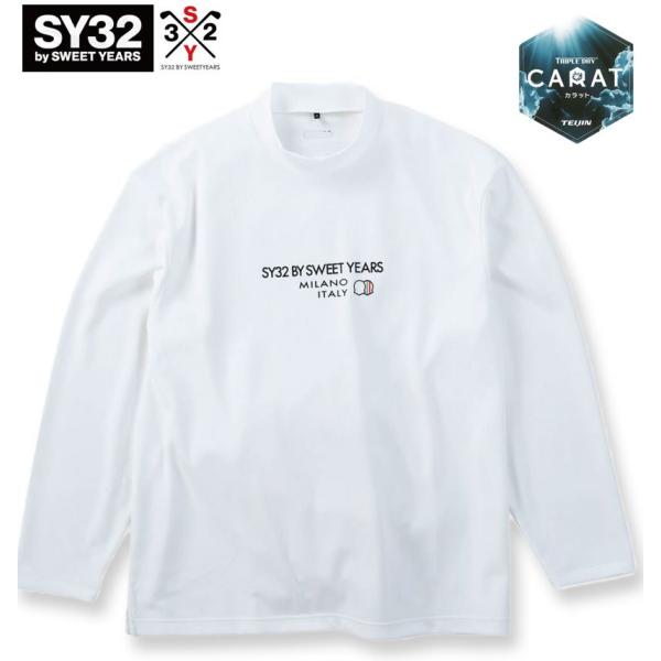 SY32 BY SWEETYEARS 長袖シャツ XL ホワイト SY32 by SWEET YEARS（エスワイサーティトゥバイスィートイヤーズ