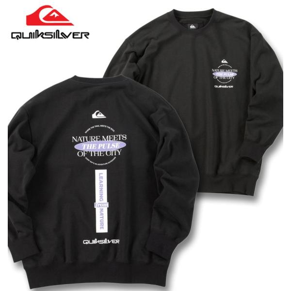 大きいサイズ メンズ Quiksilver クイックシルバー QS MEETS クルー スウェット トレーナー 3L 4L 5L 6L