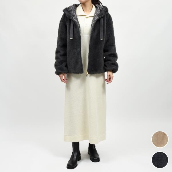 HERNO（ヘルノ）<br>GI000318D 12739 エコファーフーデットブルゾン