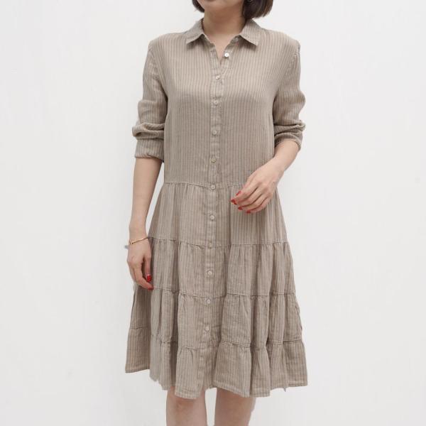 1 Lino 1 リノ R1w40hh ストライプ シャツワンピース 正規品ならビリエッタ 送料無料