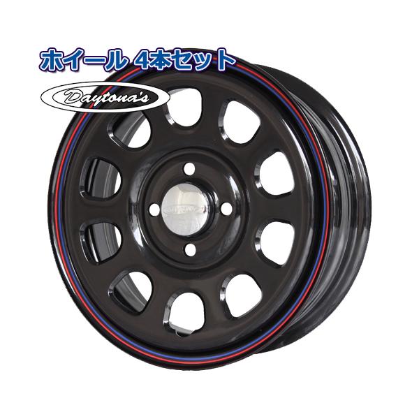 ホイール4本セット DAYTONA'S デイトナ G2 ブラック 14インチ 5.0J 4穴100 +42 軽自動車