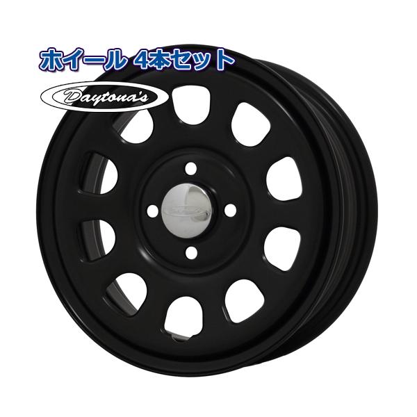 ホイール4本セット DAYTONA'S デイトナ G2 マットブラック 14インチ 5.0J 4穴100 +42 軽自動車