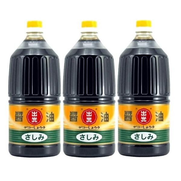鹿児島・天文館のお醤油屋さん デコー醤油 さしみしょうゆ 1.5リットル３本組 甘い醤油