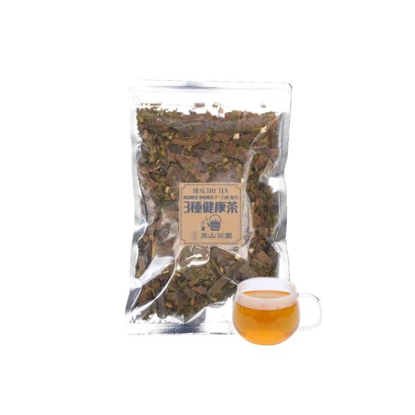 高山茶園 3種健康茶 60g 桑の葉茶 柿の葉茶 ヤーコン茶 国産 無添加 無農薬 茶葉 リーフ ノンカフェイン ブレンド茶 桑茶 三種健康茶 お茶
