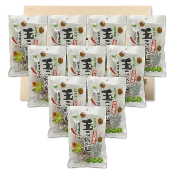 村岡食品 玉こんにゃく ピリ辛 醤油味 70g ×10袋セット PSJBOX ムラオカ 個包装 蒟蒻 こんにゃく 醤油漬け おつまみ