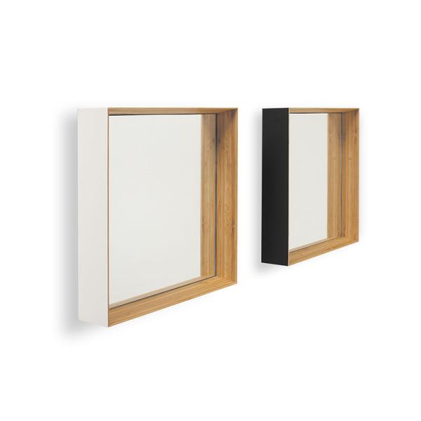 美品【TEORI】お洒落な竹製壁掛けミラー　乳白！直径26㎝ 194049-img10a.jpg?fitin=720:720