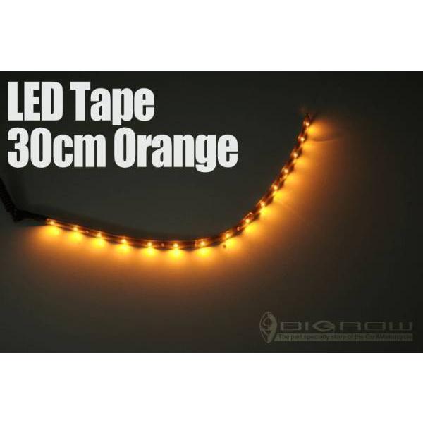 LEDテープ オレンジ色発光30cm 防水 薄型 12V（送料無料）