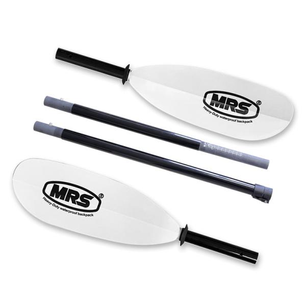 4分解でコンパクトに！センターでフィンの角度やシャフト長さの調節も可能な高性能パドルです。シャフトがFRP製（グラスファイバー）で強度と軽量化を考えたパドルです。パックラフト等インフレーターカヤック等で使用することを考えて作られており、非常...