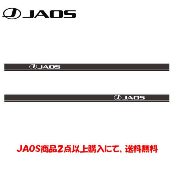 4枚　JAOS ジャオス　ステッカー　Size M ブラック bigrun-ichige-store2_b646011