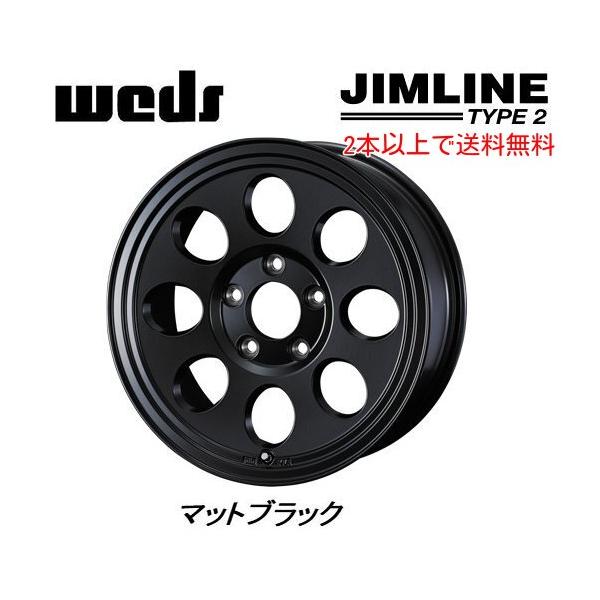 JIMLINE TYPE2 16インチマットブラック6H139.7/8J/-28 WEDS 4本セット Weds ウェッズ JIMLINE ジムライン TYPE2 タイプ