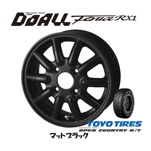 ドゥオール DOALL Fenice RX1 軽トラック 軽バン 4.0J-12 +43 4H100
