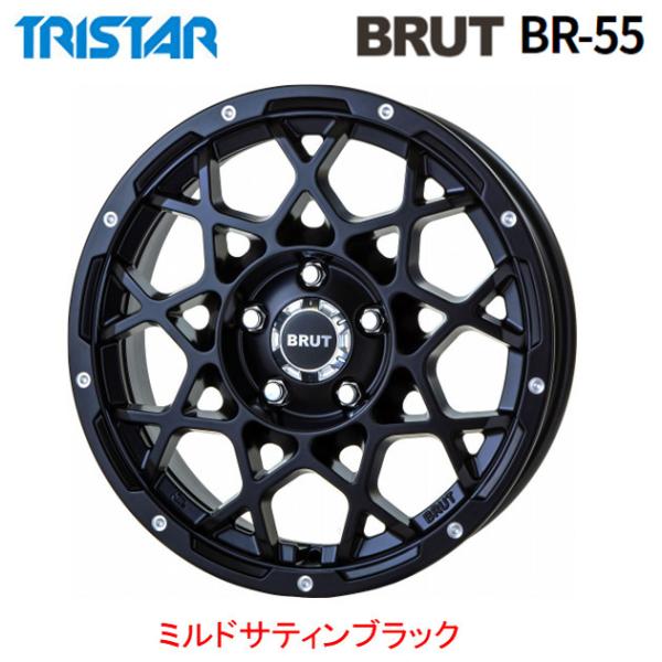 gCX^[ BRUT BR-55 u[g br55 lQ[h 6.5J-16 +35 5H110 ~hTeBubN ȂS{Zbg 