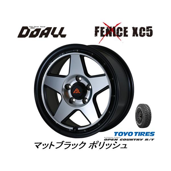 ドゥオール DOALL Fenice X XC5 7.0J-16 +38 5H114.3 マットブラック