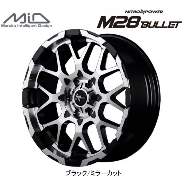 }JT[rX iCgp[ M28 obg nCG[X NV350 6.5J-16 +38/+48 6H139.7 ubN/ ~[Jbg S{Zbg 