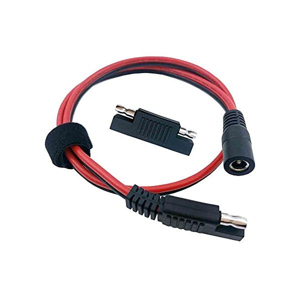 Smarkey SAE DC5521メスプラグアダプタケーブル 延長ケーブル 14AWG 15A カーソーラーバッテリー 用電源アダプターケーブル :s-0788505461471-20230310:BIGSALE88 通販 Sae to Sae 2ピン延長ケーブル DC電源14AWG クイックワイヤーハーネスを Saeコネクタに接続 120cm