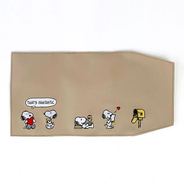 スヌーピー ブックカバー ブック刺しゅう ベージュ Spz 1805 177 ビッグスターネットショップ 通販 Yahoo ショッピング