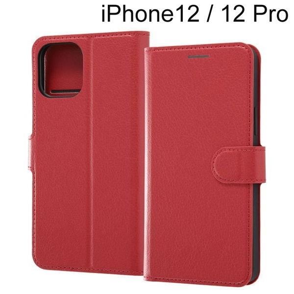 Iphone 12 Iphone 12 Pro 6 1インチ 耐衝撃 手帳型ケース シンプル マグネット レッド Rt P27elc1 R 230 9332 ビッグスターネットショップ 通販 Yahoo ショッピング