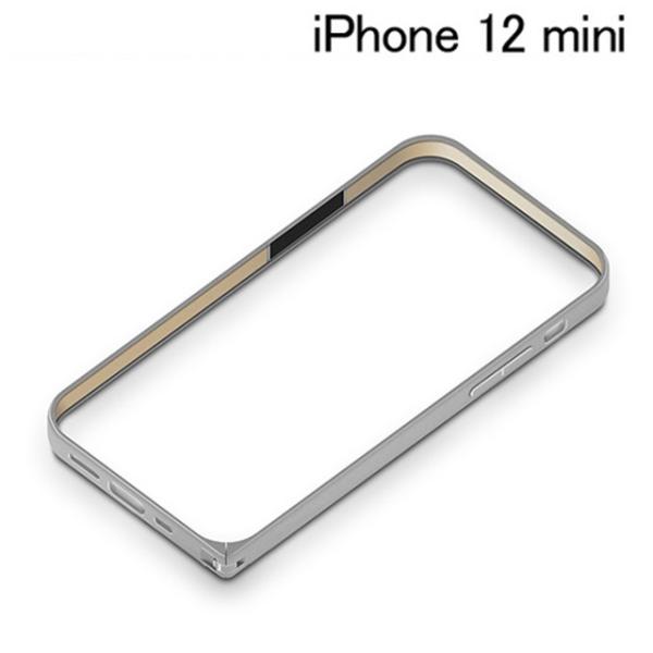 他サイト： iPhone 12 mini用 アルミニウムバンパー シルバー PG-20FBP03SV (メール便送料無料)の商品画像
