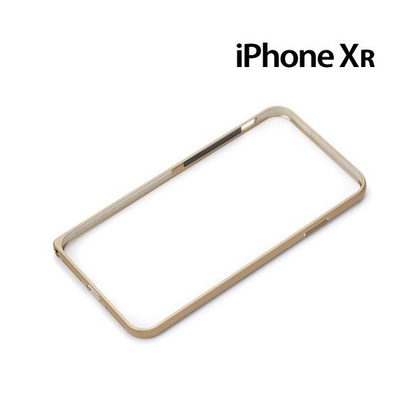 �� iPhoneXR (6.1�C���`) ��p �A���~�o���p�[ �����v�b�V���{�^���V���[�Y �S�[���h�@PG-18YBP02GD(���[���֑�������)
