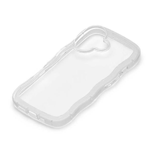 iPhone 16用 クリアウェーブケース クリア PG-24AWTP01CL(メール便送料無料)