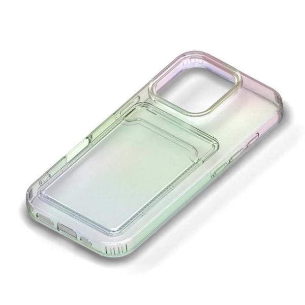 iPhone 16 Pro用 クリアポケットケース オーロラ PG-24BCTP02AR(メール便送料無料)
