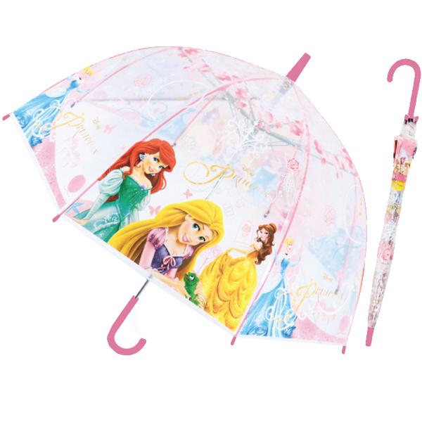 ビッグスターネットショップ 同梱不可 ディズニー プリンセス キャラクター子供ビニール傘55cm