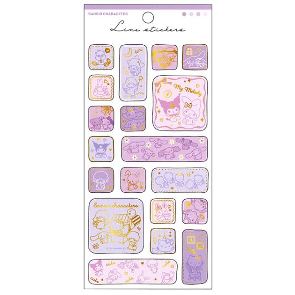 お買得　サンリオ　キャラクターグッズ sanrio（サンリオ） サンリオキャラクターズ ラインステッカーズ