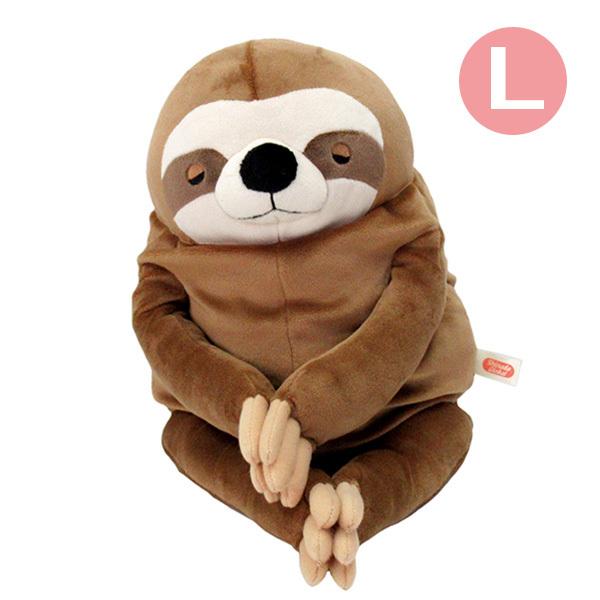 もちなまけ ぬいぐるみ ブラウン Lサイズ MONK-0350B : ビッグスター