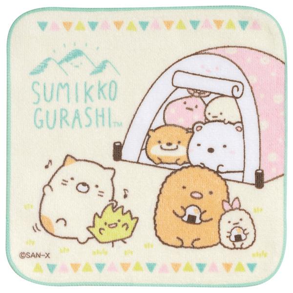 すみっコぐらし かわうそとすみっコキャンプテーマ プチタオル テント Cm 52 ビッグスターネットショップ 通販 Yahoo ショッピング