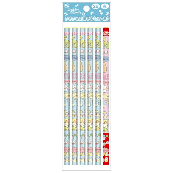 11 すみっコぐらし ハッピースクール21 ゴーゴースクール21 かきかた鉛筆 6本セット 2b 赤 アメコミ風 Ph 52 ビッグスターネットショップ 通販 Yahoo ショッピング