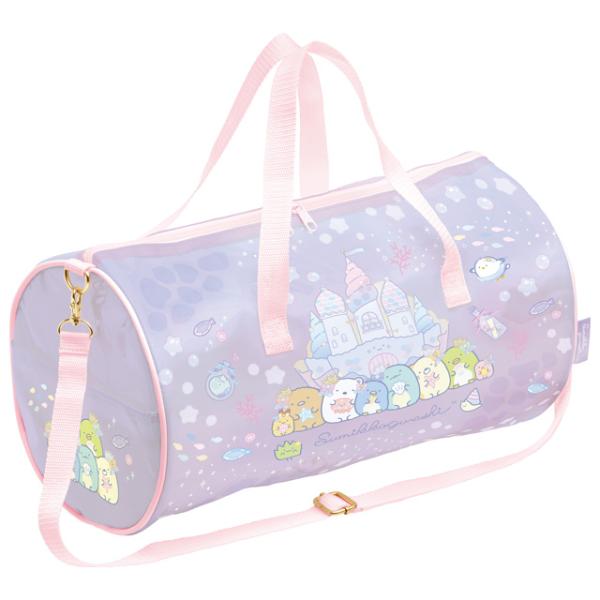 すみっコぐらし サマーグッズ プールバッグ(ショルダー) シーキャッスル パープル　BV47301