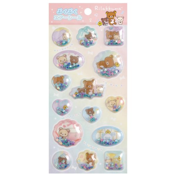 San-X（サンエックス） リラックマ シールマーケット ぷくぷくエアー