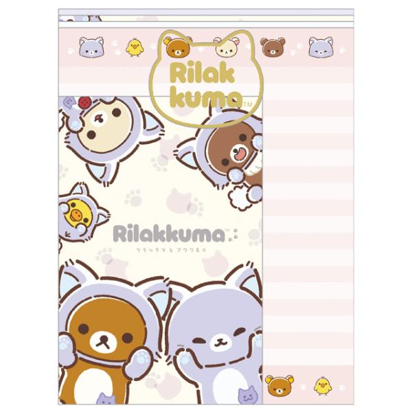 (10月上旬〜中旬入荷)リラックマ リラックマとアワワネコテーマ レターセット　LH86301
