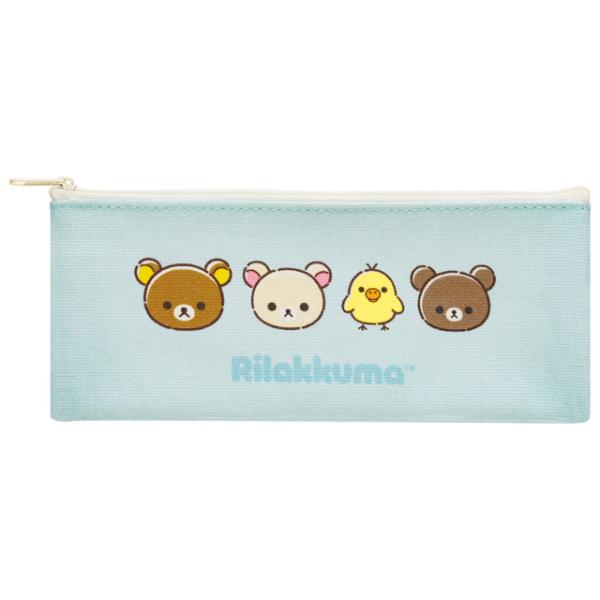 (10月上旬〜中旬入荷)リラックマ リラックマとアワワネコテーマ フラットペンポーチ　PT22401