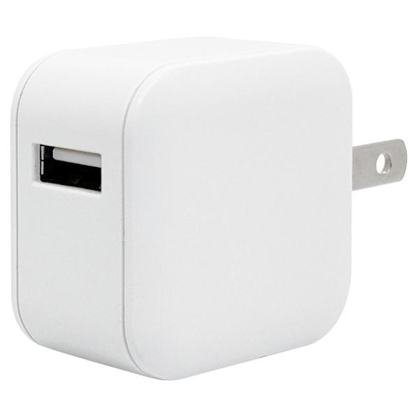 ラスタバナナ AC充電器 USB−Aポート 2.4A ホワイト RACA2A02WH