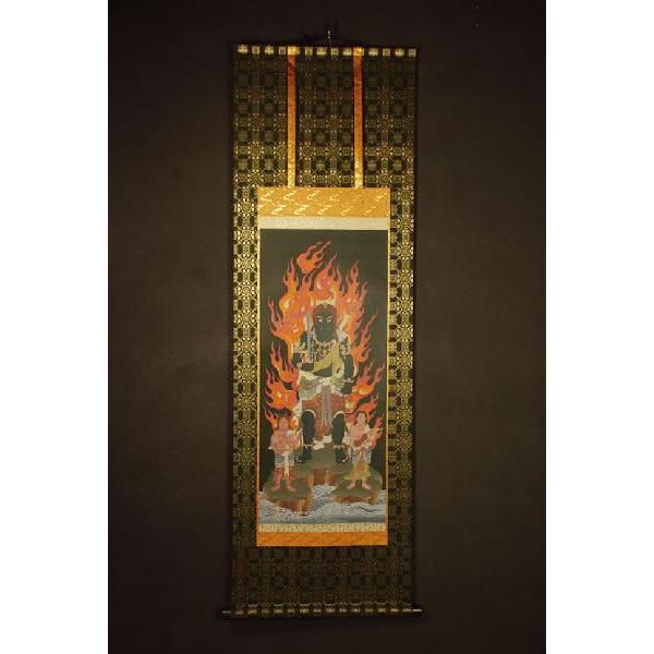 不動明王 仏画掛け軸 半切サイズ : ビッグスターネットショップ 不動明王 仏画掛け軸 半切サイズ : ビッグスターネットショップ