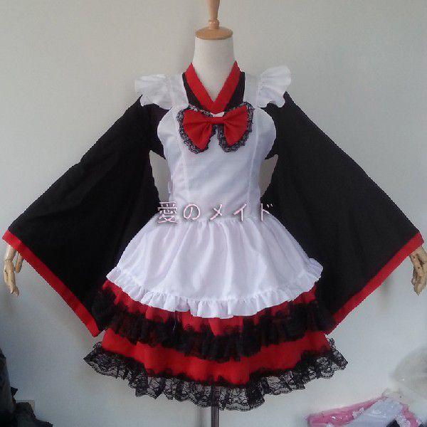 和風メイド服 和服風エプロン メイド制服 可愛いコスプレ衣装 メイド服 コスチューム Zf008 Buyee Buyee Japanese Proxy Service Buy From Japan Bot Online