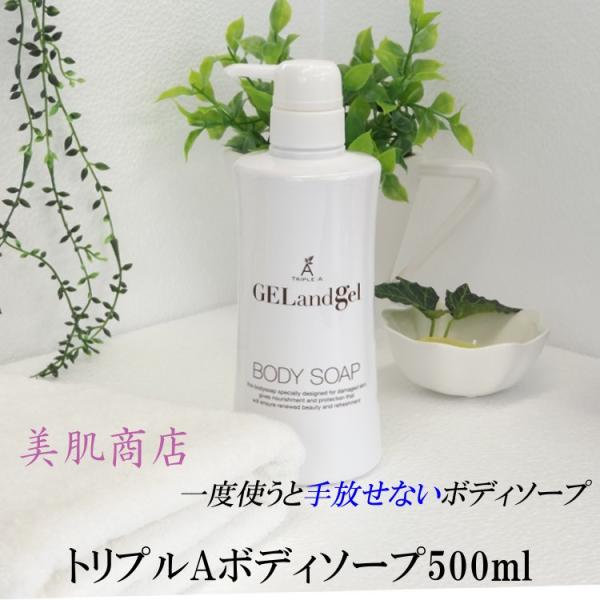 ノンシリコン 洗い上がりしっとり トリプルA ボディソープ500ml
