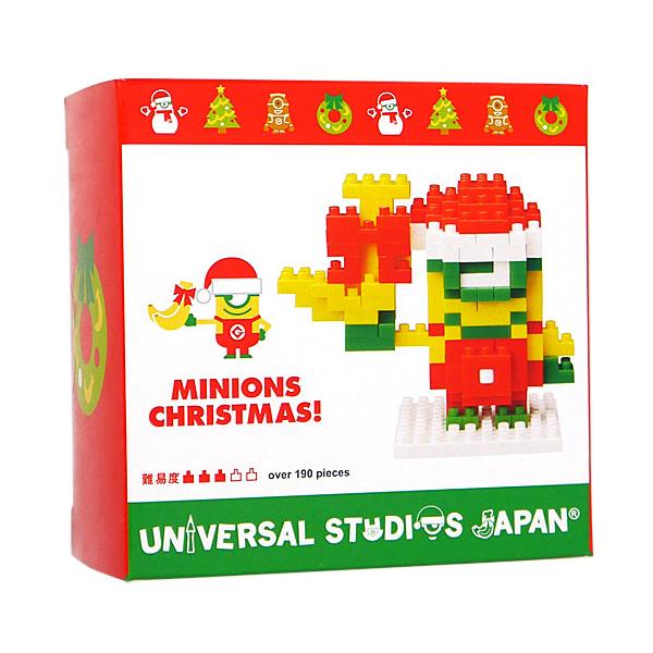 ☆USJ限定 ミニオン ナノブロック クリスマスミニオン◇新品Ss