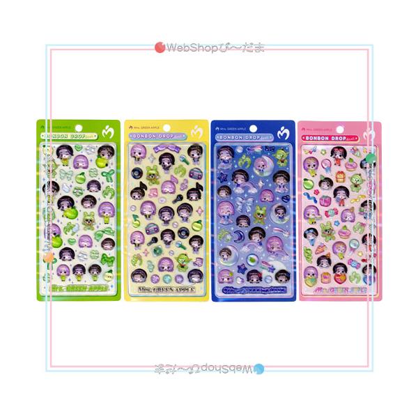 Mrs. GREEN APPLE × ボンボンドロップシール 全4種セット◆新品Ss（ゆうパケット対応）
