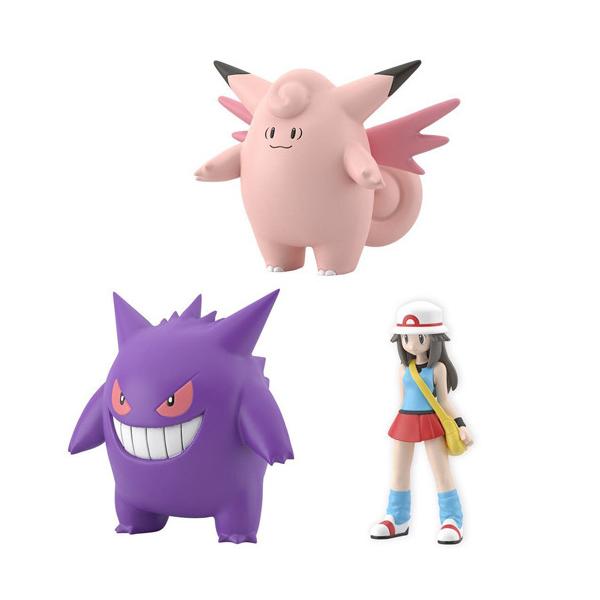 ポケモンスケールワールド カントー地方 7種 リーフ＆ピクシー&ゲンガー＋おまけ BANDAI（バンダイ） ポケモンスケールワールド カントー地方 リーフ