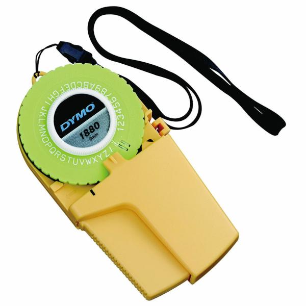 DYMO（ダイモ） テープライター DM1880 イエロー 9ミリテープ用