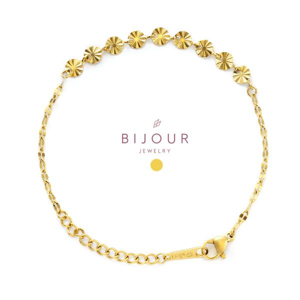 金属アレルギー対応 つけっぱなしOK ブレスレット ステンレス  チェーン  Bijour ビジュール bib0131 変わりチェーン