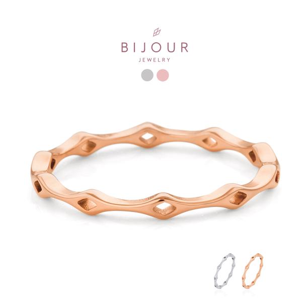 金属アレルギー対応 つけっぱなしOK リング ステンレス 華奢 Bijour ビジュール biri0187