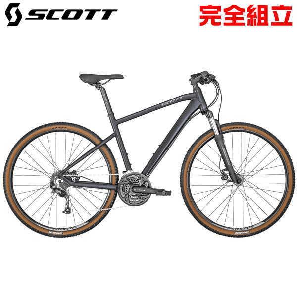 クロスバイク 自転車 scott alloy 6061 24段変速 サイドスタンド付き