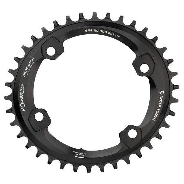 WOLF TOOTH �E���t�g�D�[�X Elliptical 110 BCD 4 Bolt Chainring for Shimano GRX 38T/42T