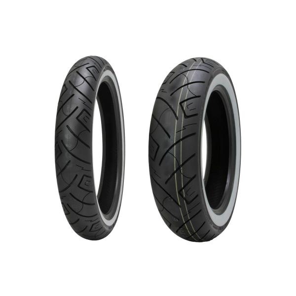 SHINKO SR777 100/90-19 160/70-17 ホワイトリボンタイヤ 前後 SHINKO SR777 100/90-19 160/70-17 ホワイトリボンタイヤ 前後